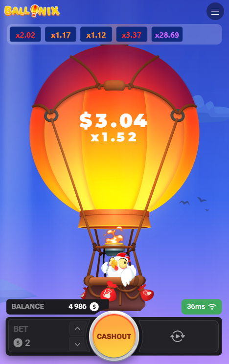 BalloniX crash game